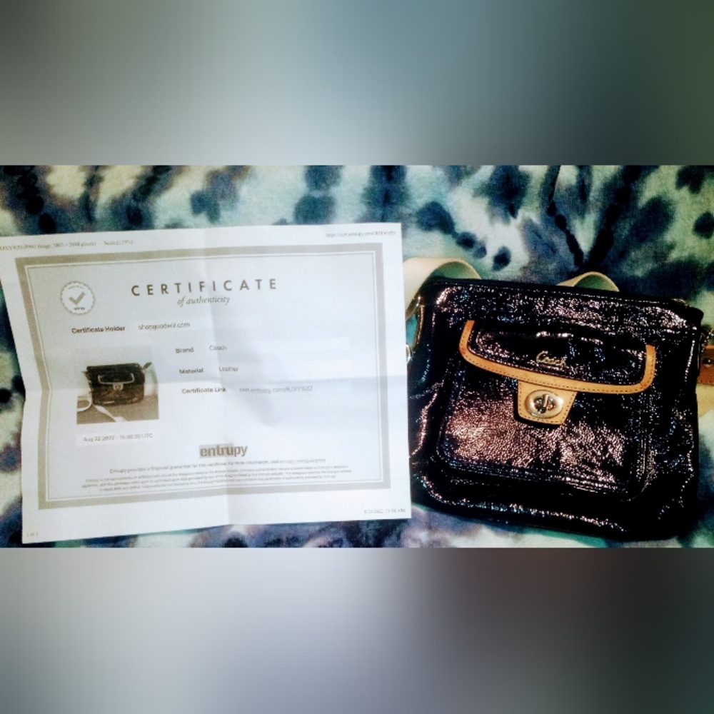 Authentic Coach Purse w/COA